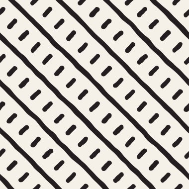 Elle çizilmiş stil etnik seamless modeli. Siyah ve beyaz soyut grungy geometrik arka plan.