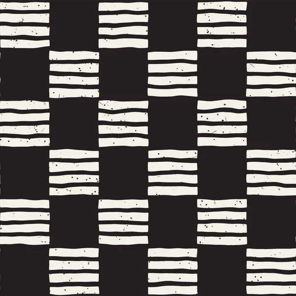 Patrón de repetición sin costura dibujado a mano con azulejos de las líneas del inspector. Grungy textura de fondo a mano alzada . — Archivo Imágenes Vectoriales