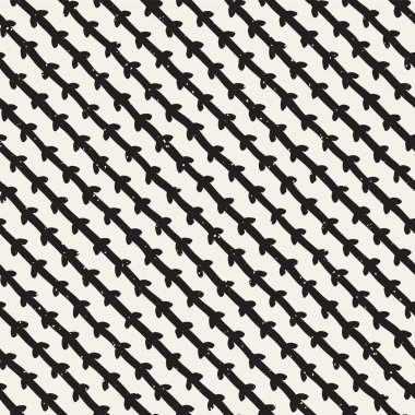 Elle çizilmiş çizgiler seamless grungy modeli. Siyah ve beyaz soyut geometrik Yinelenen doku.