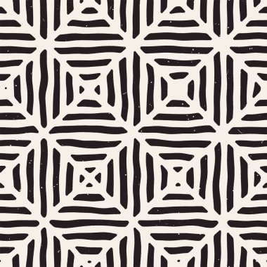 Elle çizilmiş sorunsuz yinelenen desen fayans hatları ile. Grungy freehand arka plan dokusu.