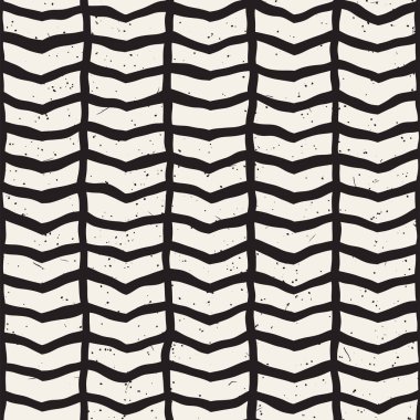 Basit mürekkep geometrik desen. Tek renkli siyah ve beyaz konturlar arka plan. Tasarımınız için çizilen mürekkep doku el