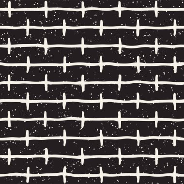 Elle çizilmiş stil etnik seamless modeli. Siyah ve beyaz soyut grungy geometrik arka plan.