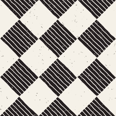 Elle çizilmiş sorunsuz yinelenen desen denetleyicisi ile döşeme hatları. Grungy freehand arka plan dokusu.