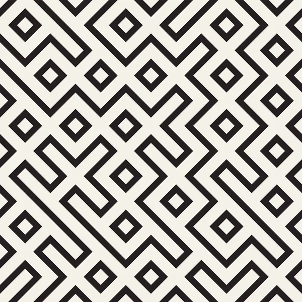 Stilvolle Linien Gitter. ethnisch einfarbige Textur. abstrakte geometrische Hintergrundgestaltung. Vektor nahtloses Muster. — Stockvektor