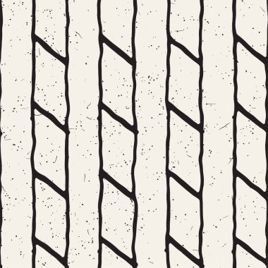 Basit mürekkep geometrik desen. Tek renkli siyah ve beyaz konturlar arka plan. Tasarımınız için çizilen mürekkep doku el