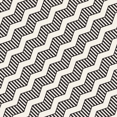 Vektör sorunsuz zikzak çizgi deseni. Şık geometrik arka plan. Yinelenen kafes arka plan
