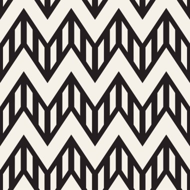 Vektör sorunsuz zikzak çizgi deseni. Şık geometrik arka plan. Yinelenen kafes arka plan