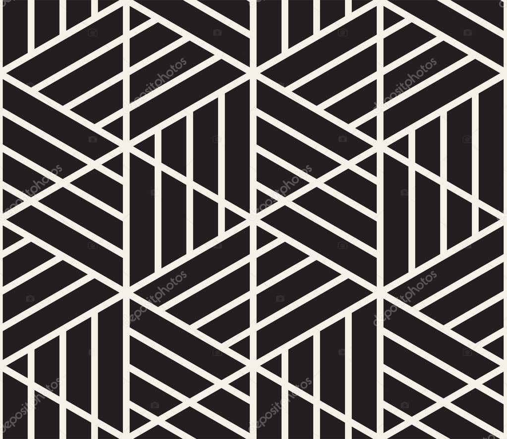 Vector seamless pattern. Modern stylish abstract texture. Repeating geometric tile
