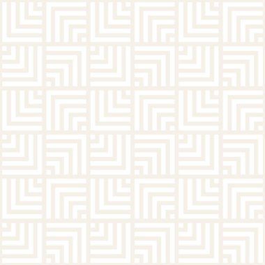 Vektörsüz ince çizgiler mozaik desen. Modern stil soyut doku. Tekrarlanan geometrik fayanslar