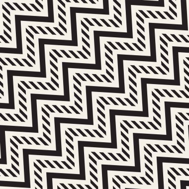 Vektör sorunsuz zikzak çizgi deseni. Şık geometrik arka plan. Yinelenen kafes arka plan