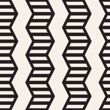 Vektör sorunsuz zikzak çizgi deseni. Şık geometrik arka plan. Yinelenen kafes arka plan
