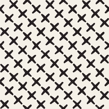 Elle çizilmiş stil etnik seamless modeli. Siyah ve beyaz soyut grungy geometrik arka plan.