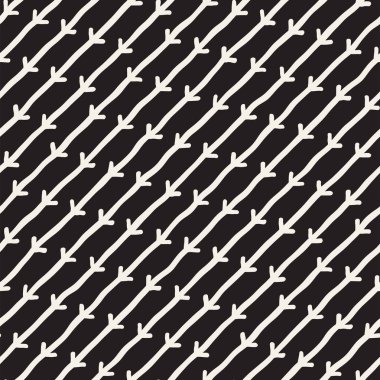 Elle çizilmiş stil etnik seamless modeli. Siyah ve beyaz soyut grungy geometrik arka plan.