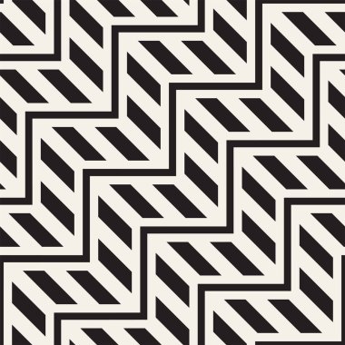 Vektör sorunsuz zikzak çizgi deseni. Şık geometrik arka plan. Yinelenen kafes arka plan