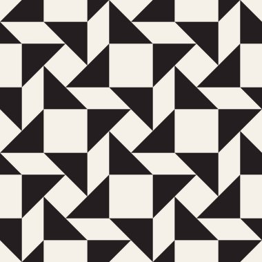 Vektör kusursuz desen. Modern stil soyut doku. Çizgili elementten geometrik fayanslar tekrarlanıyor