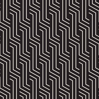 Vektör kusursuz desen. Modern stil soyut doku. Çizgili elementten geometrik fayanslar tekrarlanıyor