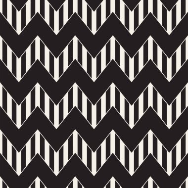 Vektör sorunsuz zikzak çizgi deseni. Şık geometrik arka plan. Tek renkli kafes arka plan yinelenen