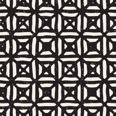 Elle çizilmiş sorunsuz yinelenen desen fayans hatları ile. Freehand mürekkep fırçası arka plan dokusu.