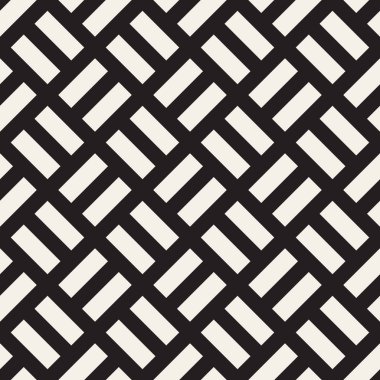 Vektör kusursuz desen. Modern stil soyut doku. Çizgili elementten geometrik fayanslar tekrarlanıyor