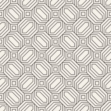 Vektör kusursuz desen. Geometrik çizgili süs. Basit ince satır arkaplanı.