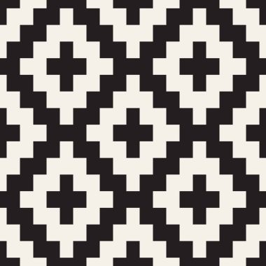 Vektör kusursuz desen. Soyut geometrik arkaplan. Sivri çizgileri olan şık etnik tasarım.