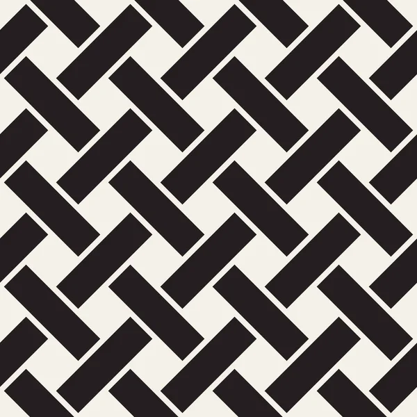 Vector seamless stylish pattern. Geometric striped ornament. Linear weave lattice background. — Stock Vector