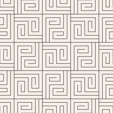 Vektör seamless modeli. Şık doğrusal kafes arka plan. Trendy geometrik çizgiler doku.