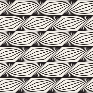 Kusursuz, biçimsiz bir model. Geometrik çizgili süs. Optik illüzyon ince satır arkaplan.