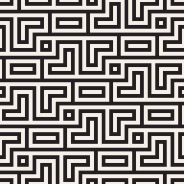 Kusursuz, biçimsiz bir model. Geometrik çizgili süs. Basit kafes çizgileri arkaplanı.