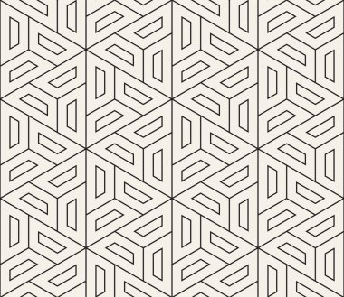 Vektörsüz geometrik desen. Modern tarz üçgen fayanslar. Çokgen doğrusal ızgara.