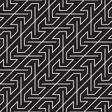 Vektörsüz karanlık desen. Geometrik çizgili süs. Basit satır arkaplanı.