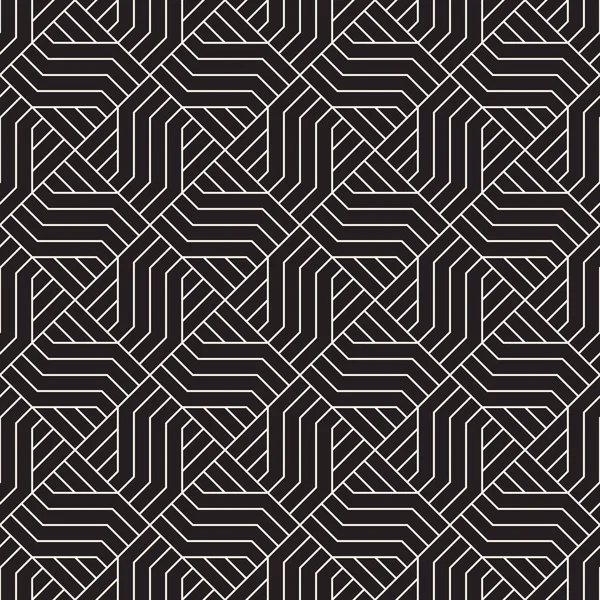 Vektor nahtlose dunkle Muster. Geometrische Streifenornament. Einfache Linien Hintergrund. — Stockvektor