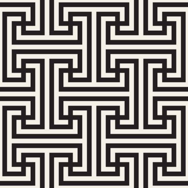 Vektör kesintisiz geometrik desen. Basit soyut çizgiler kafes. Yinelenen öğeleri şık arka plan