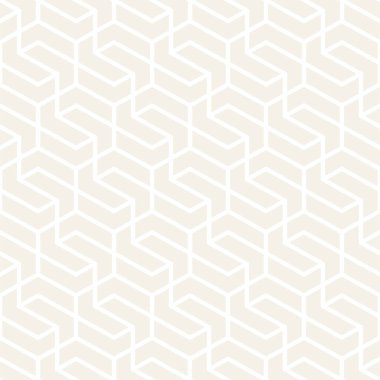 Vektörsüz çizgili desen. Monokrom sarmallı modern stil dokusu. Geometrik altıgen ızgara tekrarlanıyor. Basit kafes tasarımı.