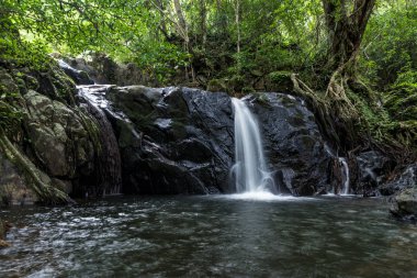 Khao Yai Milli Parkı, Tayland, Thailand, yağmur ormanlarında ched Kod şelale.