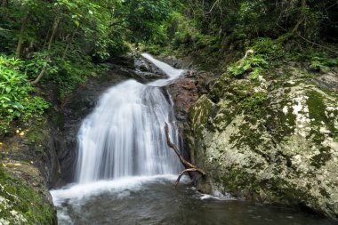 Krak-E-Dok şelale ve yağmur ormanı dağ Khao Yai Milli Parkı, Tayland.