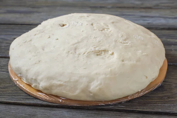 Дрожжевое Тесто Хлеба Пиццы Выросло Испытано — стоковое фото