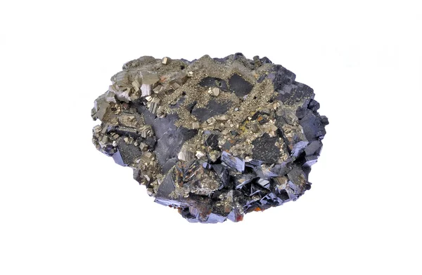 Galena and pyrite polymetallic — Stock Photo, Image