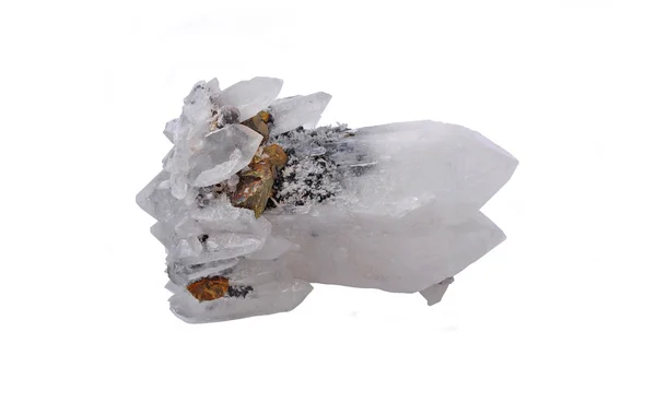 Кварцевые кристаллы с двумя вершинами — стоковое фото
