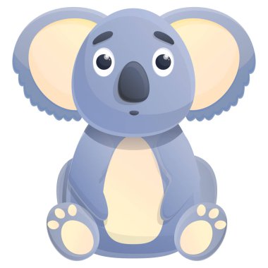 koala çizgi film simgesi, vektör illüstrasyonu