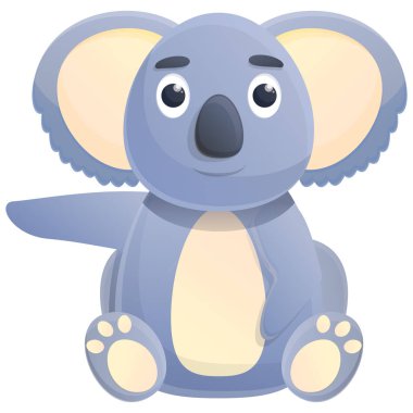 koala çizgi film simgesi, vektör illüstrasyonu