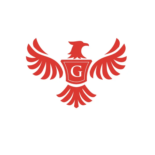 Елегантний Фенікс з логотипом літери G — стоковий вектор