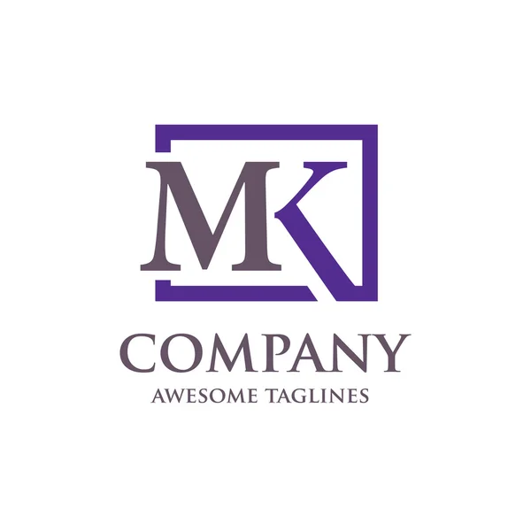 Letter MK logo vector — Stock Vector