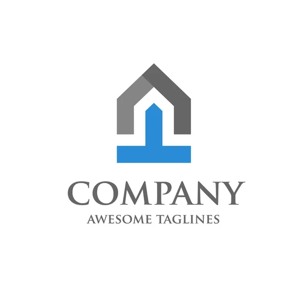Arranque do Design de Logotipos Imobiliário —  Vetores de Stock