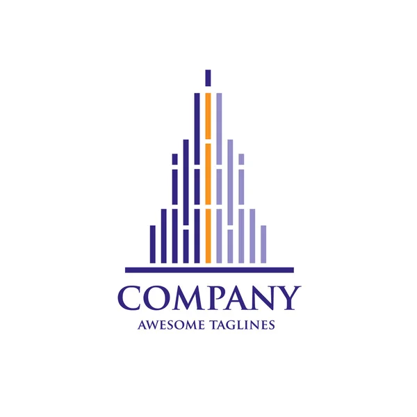 Logotipo imobiliário elegante e moderno —  Vetores de Stock