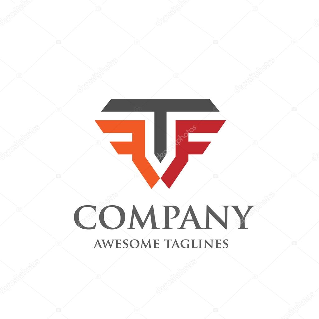 Creative Letter T and F logo