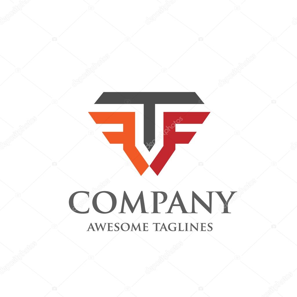 Creative Letter T and F logo, Elegant alphabet F and T letter logo.,Vector illustration