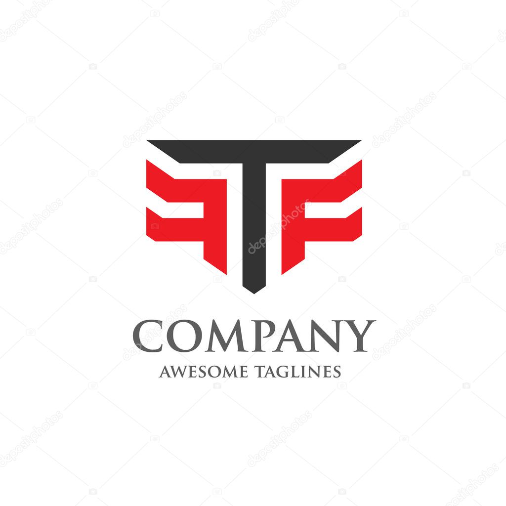 Creative Letter T and F logo. Elegant alphabet F and T letter logo. Vector illustration