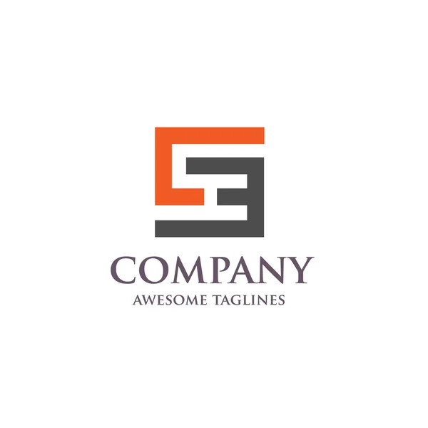 CE, E, C, SE letter Концепция логотипа — стоковый вектор