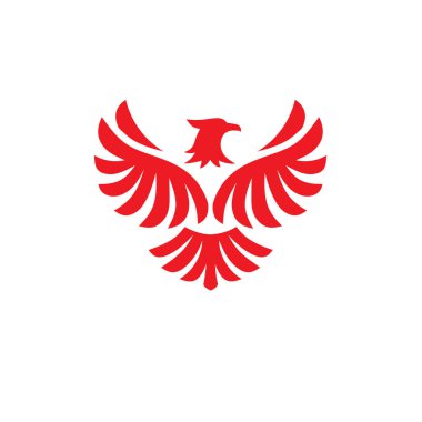 Kuş Logo vektör, uçan Şahin kartal